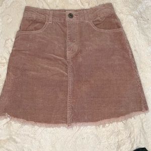 Light pink corduroy mini skirt Free People Size Small